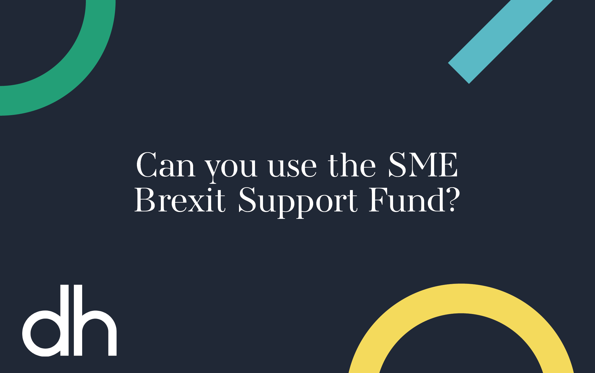 Can you use the SME brexit support fund