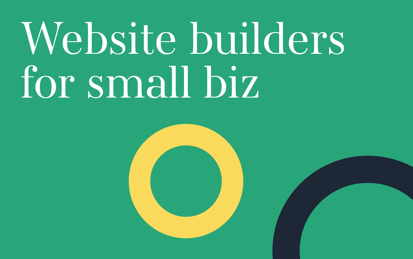 Website Builders For Small Biz