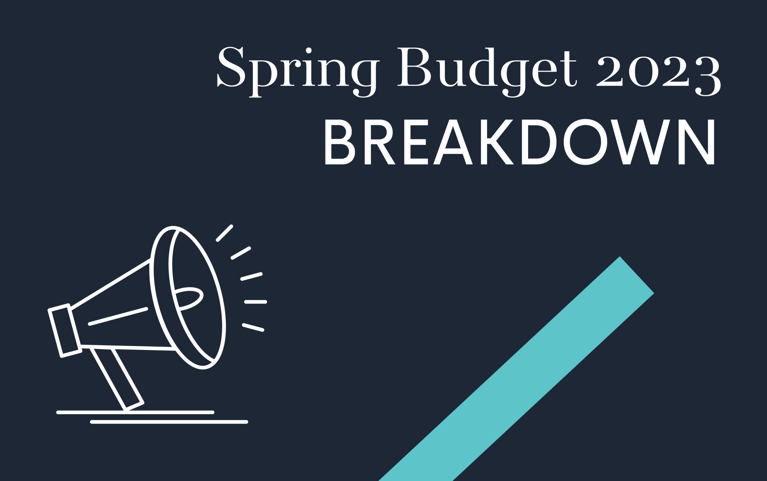 A featured image for Spring Budget Breakdown for 2023 for DH Business Support